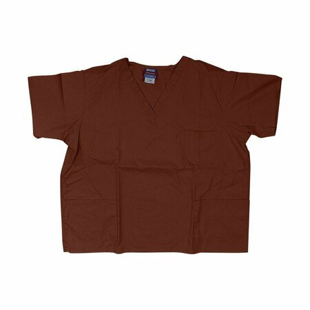 GELSCRUBS Unisex Burnt Orange Scrub Shirt, 3X-Large, Adult 6639-BUR-3X
